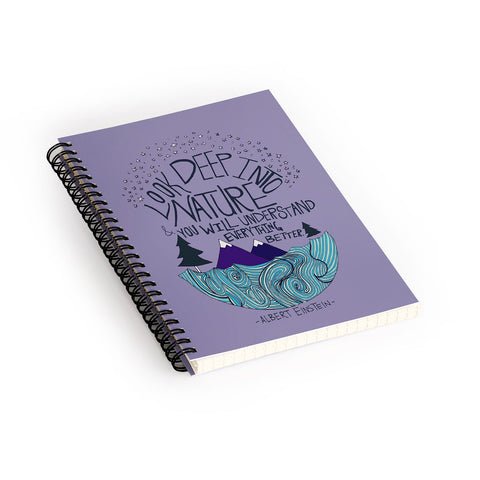 Leah Flores Einstein Nature 2 Spiral Notebook