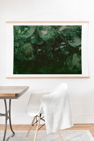 Leah Flores Emerald Gem Art Print And Hanger
