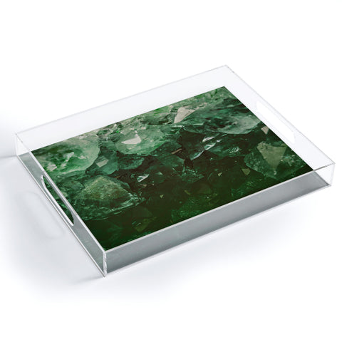 Leah Flores Emerald Gem Acrylic Tray
