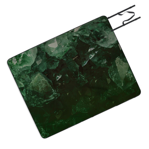 Leah Flores Emerald Gem Picnic Blanket