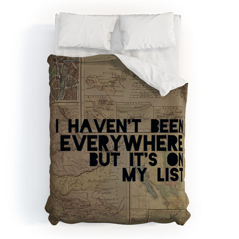 Leah Flores Everywhere Duvet Cover