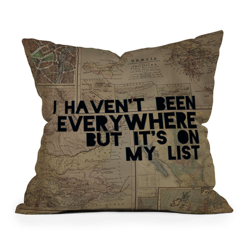 Leah Flores Everywhere Throw Pillow