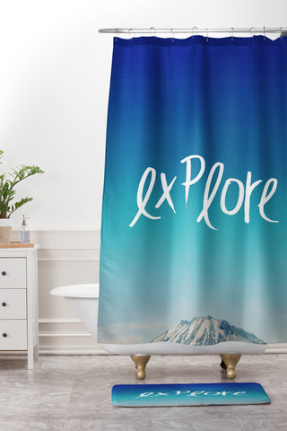 Leah Flores Explore Shower Curtain And Mat