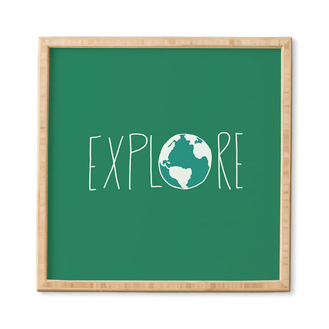 Leah Flores Explore The Globe Framed Wall Art