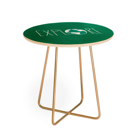 Leah Flores Explore The Globe Round Side Table