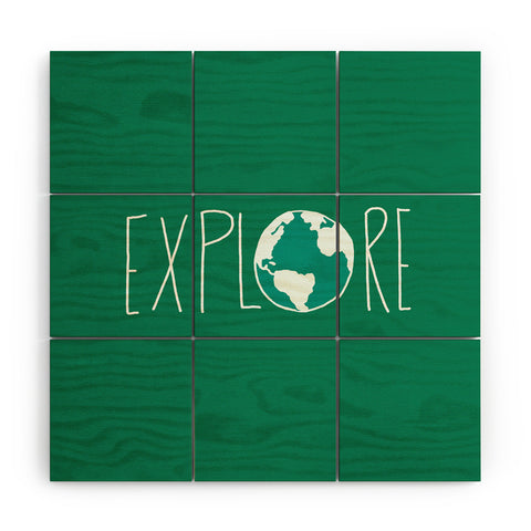 Leah Flores Explore The Globe Wood Wall Mural