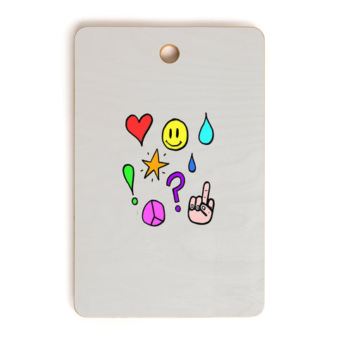 Leah Flores Feelings Cutting Board Rectangle