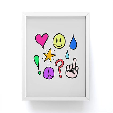 Leah Flores Feelings Framed Mini Art Print