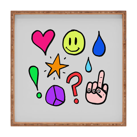 Leah Flores Feelings Square Tray