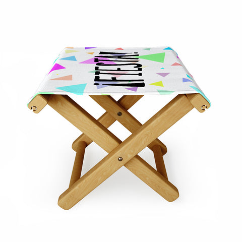 Leah Flores Fiesta Time Folding Stool