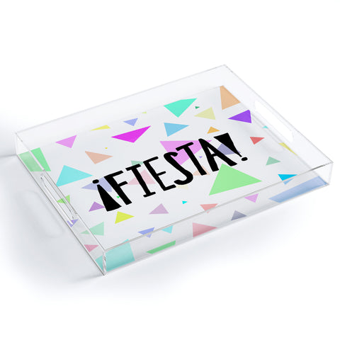 Leah Flores Fiesta Time Acrylic Tray