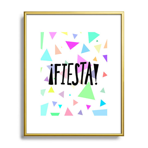 Leah Flores Fiesta Time Metal Framed Art Print