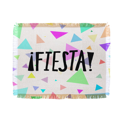 Leah Flores Fiesta Time Throw Blanket