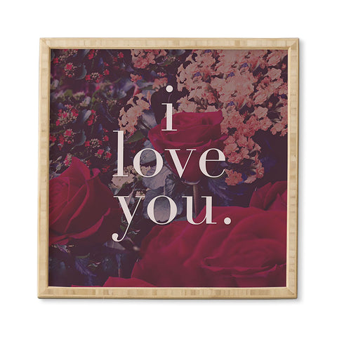 Leah Flores Floral Love Framed Wall Art