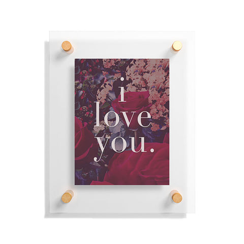 Leah Flores Floral Love Floating Acrylic Print