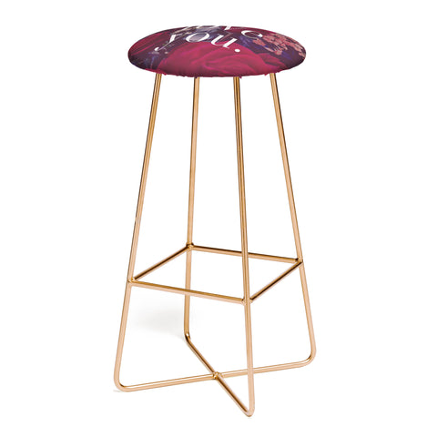 Leah Flores Floral Love Bar Stool