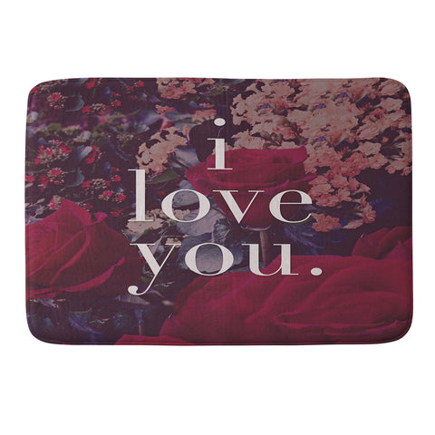 Leah Flores Floral Love Memory Foam Bath Mat
