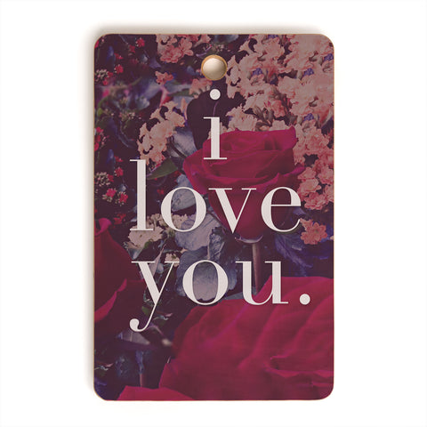 Leah Flores Floral Love Cutting Board Rectangle