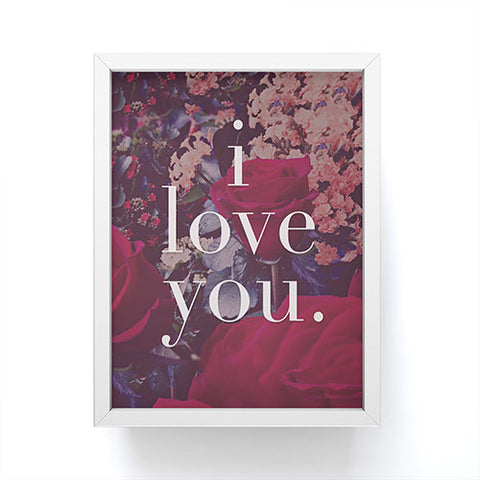 Leah Flores Floral Love Framed Mini Art Print