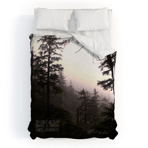 Leah Flores Forest Universe Duvet Cover