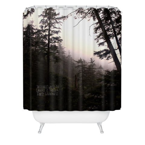 Leah Flores Forest Universe Shower Curtain