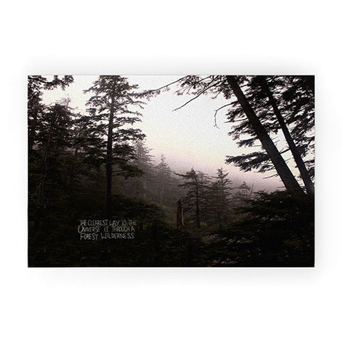 Leah Flores Forest Universe Welcome Mat
