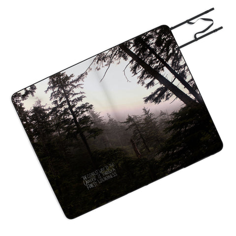 Leah Flores Forest Universe Picnic Blanket