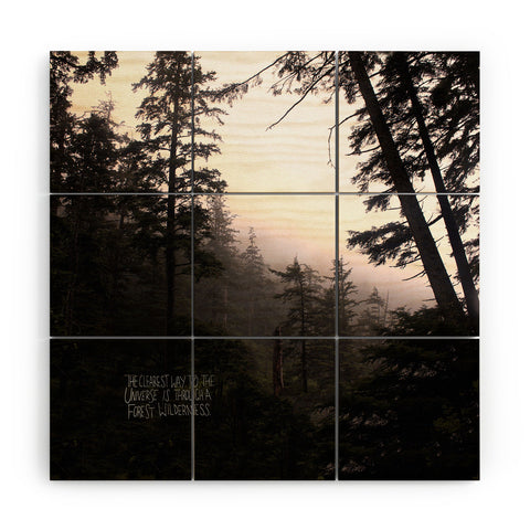 Leah Flores Forest Universe Wood Wall Mural