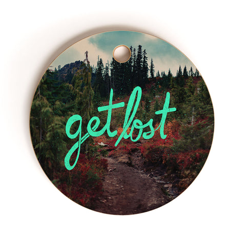 Leah Flores Get Lost in the Pacific Northwest Cutting Board Round