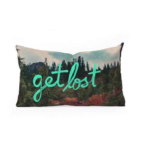 Leah Flores Get Lost in the Pacific Northwest Oblong Throw Pillow