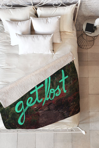 Leah Flores Get Lost in the Pacific Northwest Fleece Throw Blanket
