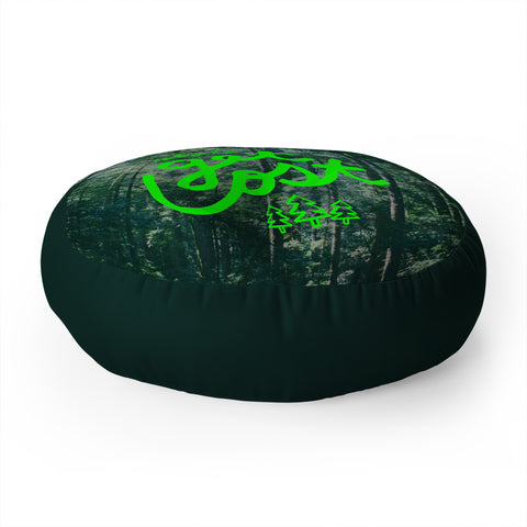 Leah Flores Get Lost X Muir Woods Floor Pillow Round