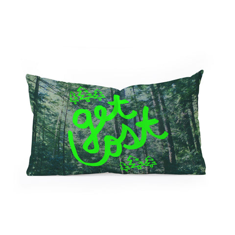 Leah Flores Get Lost X Muir Woods Oblong Throw Pillow