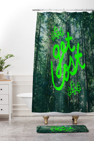 Leah Flores Get Lost X Muir Woods Shower Curtain And Mat