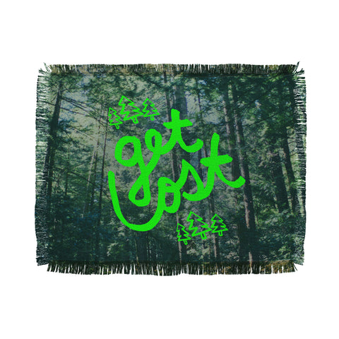 Leah Flores Get Lost X Muir Woods Throw Blanket