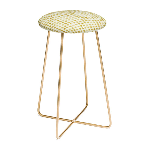 Leah Flores Gold Confetti Counter Stool