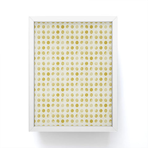 Leah Flores Gold Confetti Framed Mini Art Print