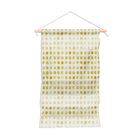 Leah Flores Gold Confetti Wall Hanging Portrait