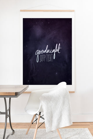 Leah Flores Goodnight Art Print And Hanger