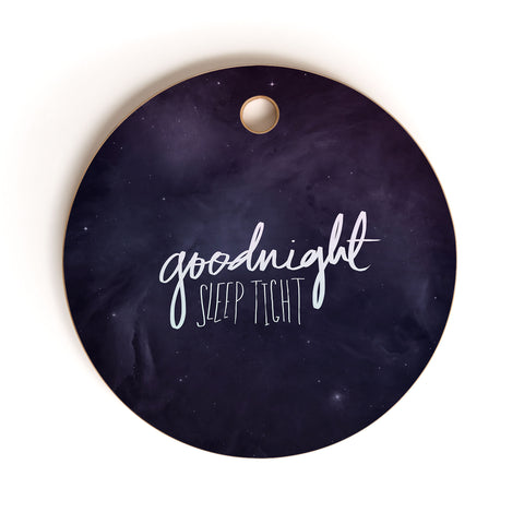 Leah Flores Goodnight Cutting Board Round