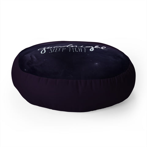 Leah Flores Goodnight Floor Pillow Round
