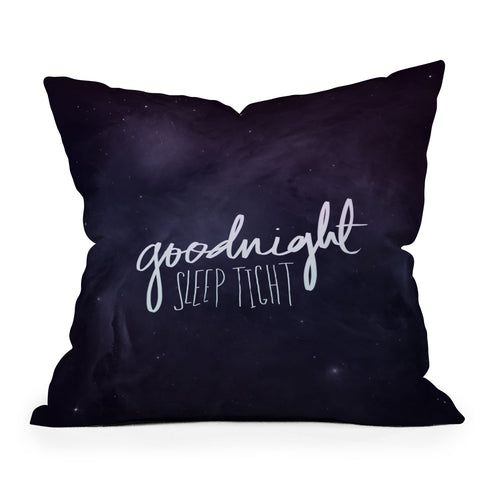 Leah Flores Goodnight Throw Pillow