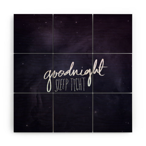 Leah Flores Goodnight Wood Wall Mural