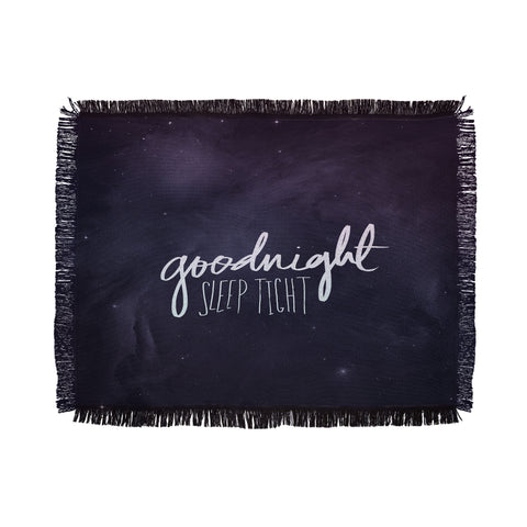 Leah Flores Goodnight Throw Blanket