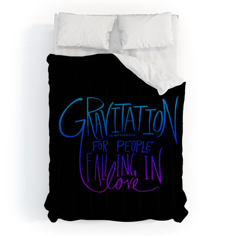 Leah Flores Gravitation Dark Comforter