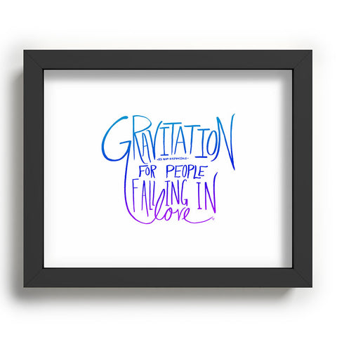 Leah Flores Gravitation White Recessed Framing Rectangle