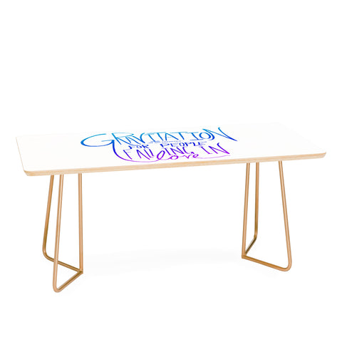 Leah Flores Gravitation White Coffee Table