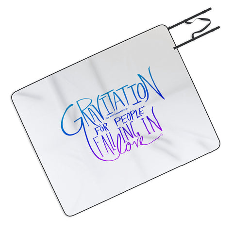 Leah Flores Gravitation White Picnic Blanket