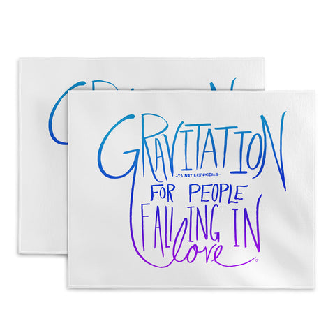 Leah Flores Gravitation White Placemat