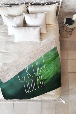 Leah Flores Grow 3 Fleece Throw Blanket